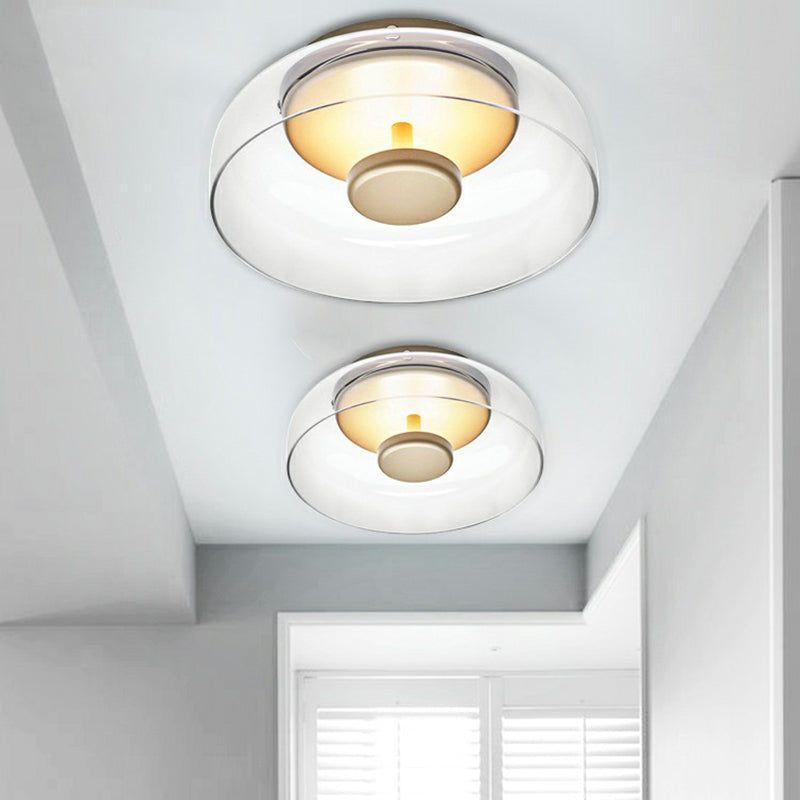 CrystalGlow Ceiling Lamp - Luxurious Glass LED Lighting