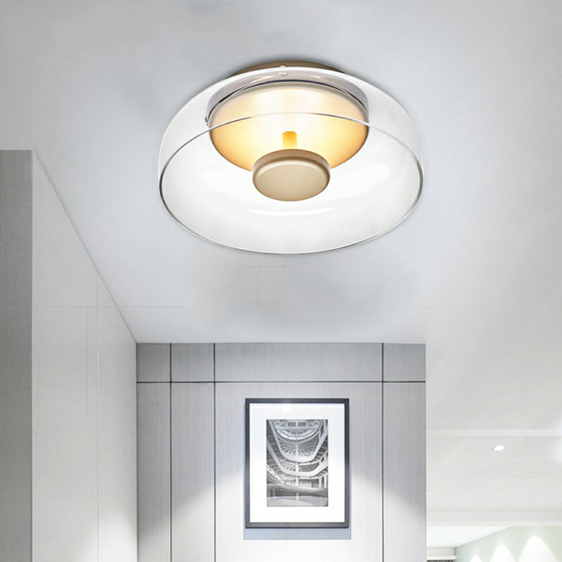 CrystalGlow Ceiling Lamp - Luxurious Glass LED Lighting