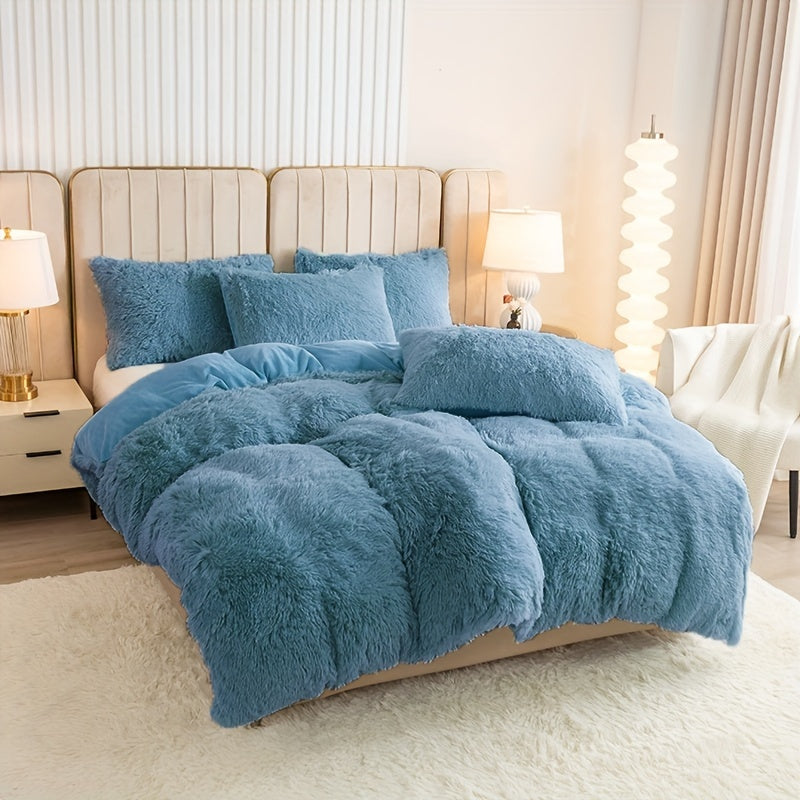 Ultra Plush Plush Bedding Set with Zipper - Luxury &amp; Comfort
