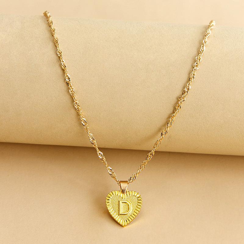 Amara - Elegant Golden Heart Necklace