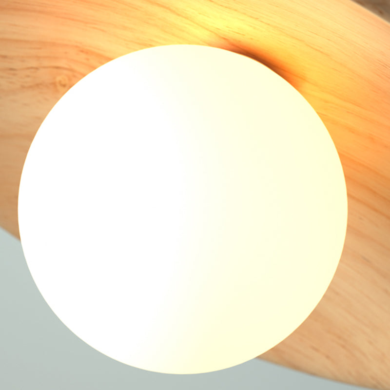 ElegantWood Light - Modern Wooden Ceiling Lamp for Hallway