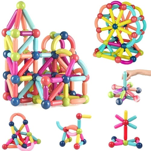 MagicBlocks Playset - Creative Magnetic Toy with Storage Bag
