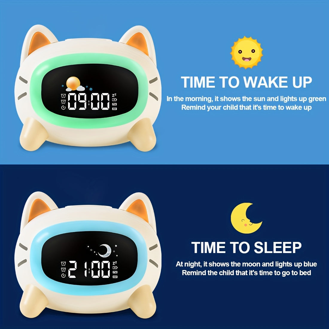 DreamClock – Alarm Clock with Night Light and Sound