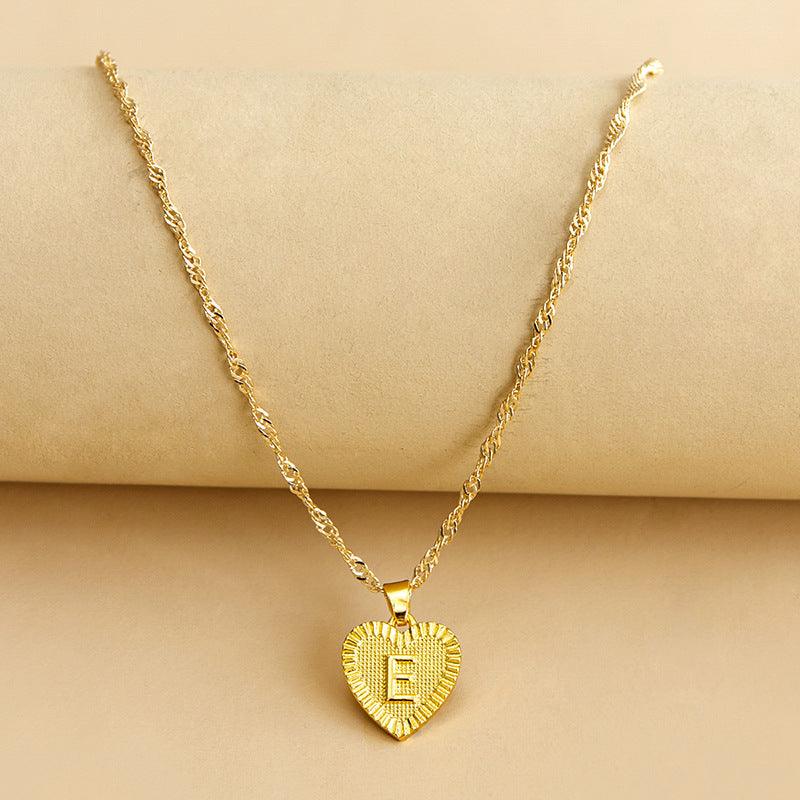 Amara - Elegant Golden Heart Necklace