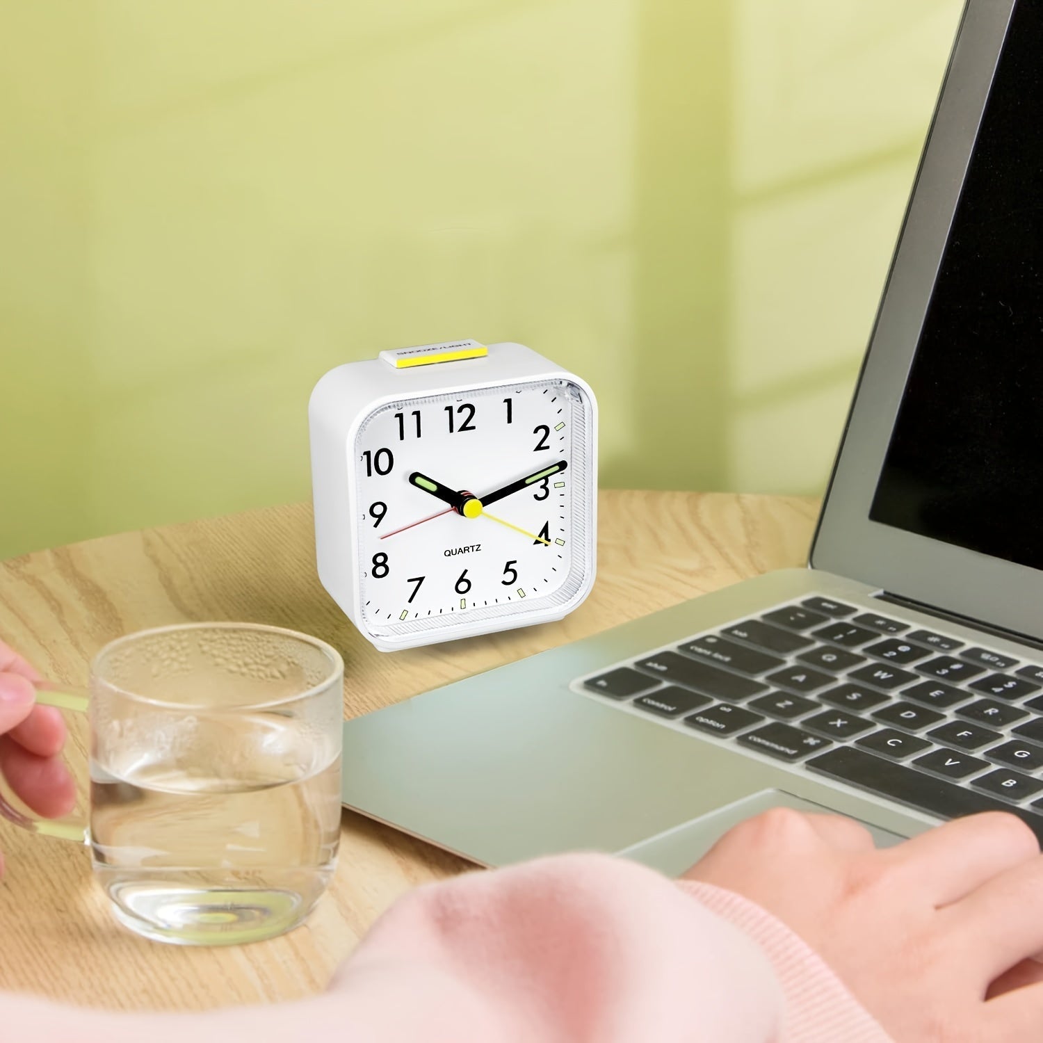 TimeRest Alarm Clock - Classic Square Travel Alarm Clock