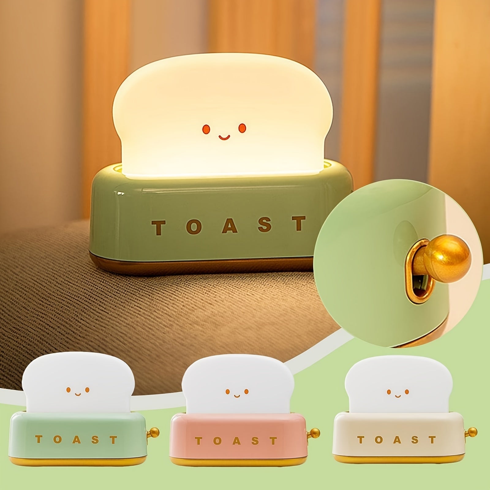 LumiToast - USB LED Table Lamp with Warm Glow