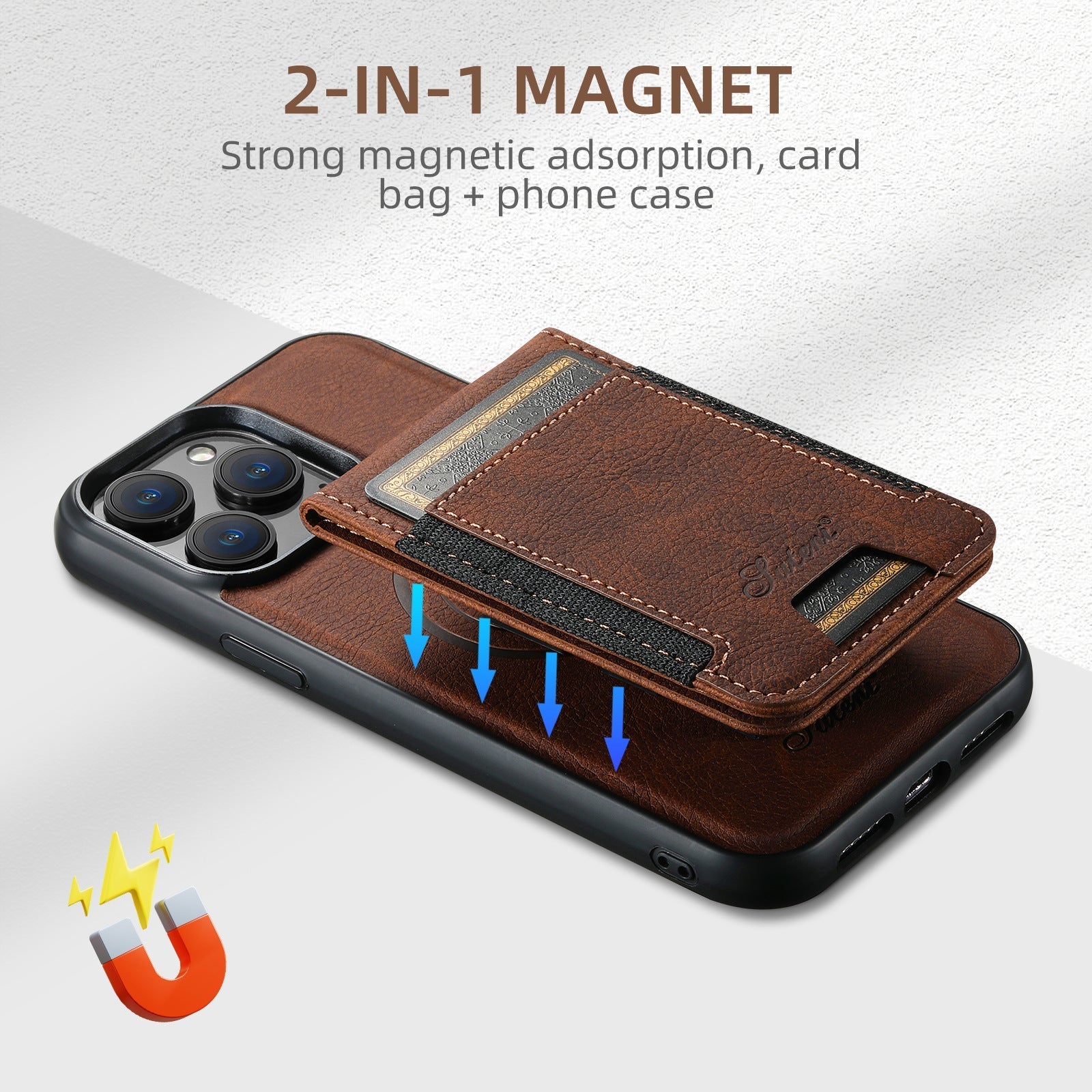 LuxLeather Case - Elegant Leather Phone Case with MagSafe
