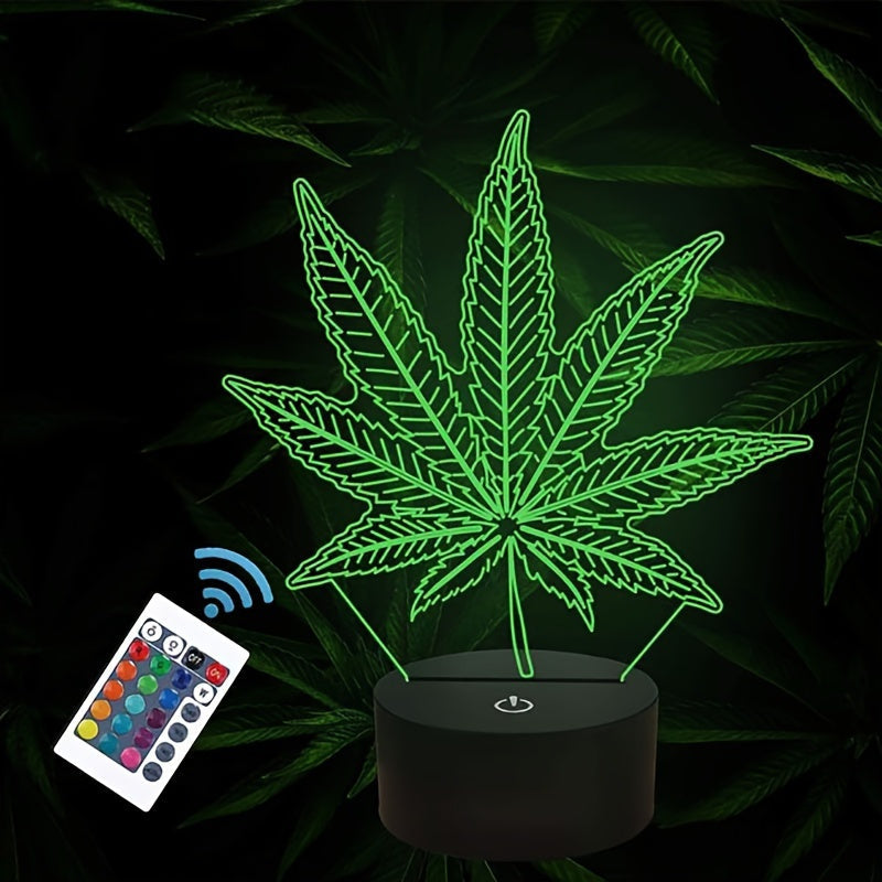 HempGlow - 3D Acrylic Table Lamp Night Light