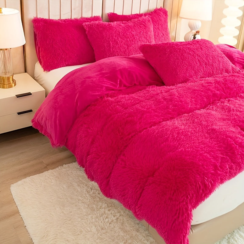 Ultra Plush Plush Bedding Set with Zipper - Luxury &amp; Comfort