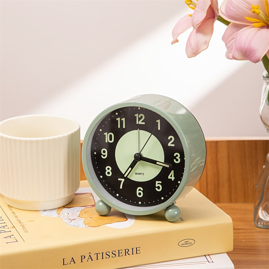 EleganceMetal Clock – Stylish Metal Alarm Clock with Night Light