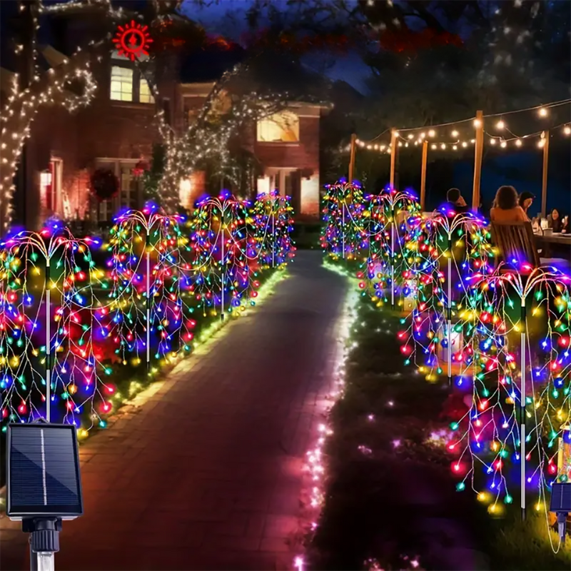 IllumiNuit Trädgårdbelysning - Festlig Multicolor Trädgårdbelysning för Magiska Nätter