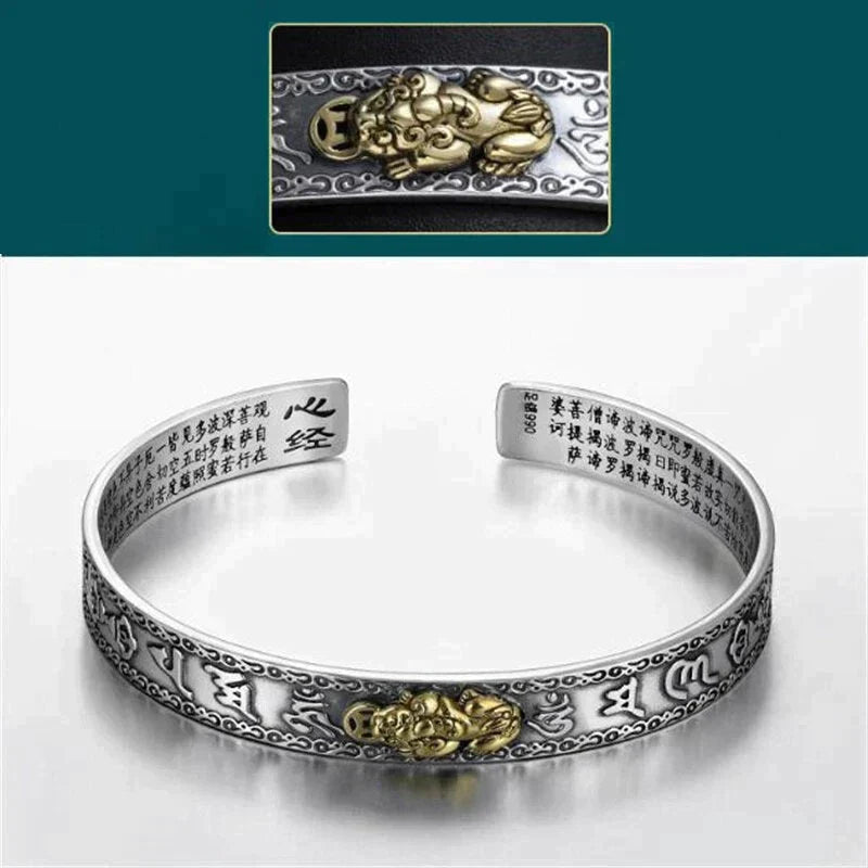 Tempting Silver Pixiu Bracelet for Wealth | Discover the Magic of Chinese Mythology 