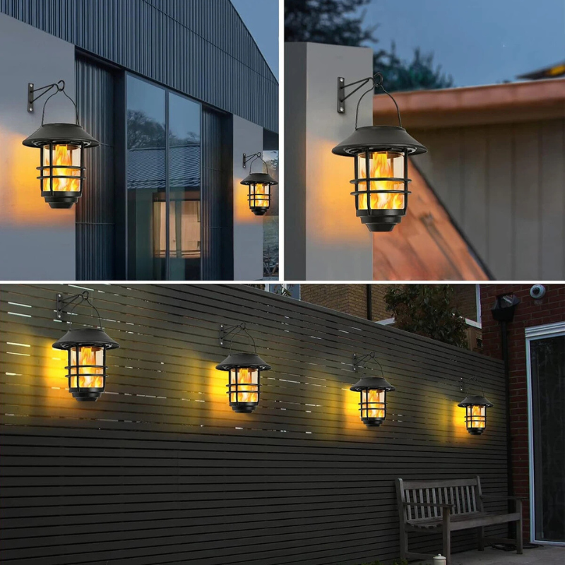 EcoGlow – Stylish Solar Torch for Outdoor Use