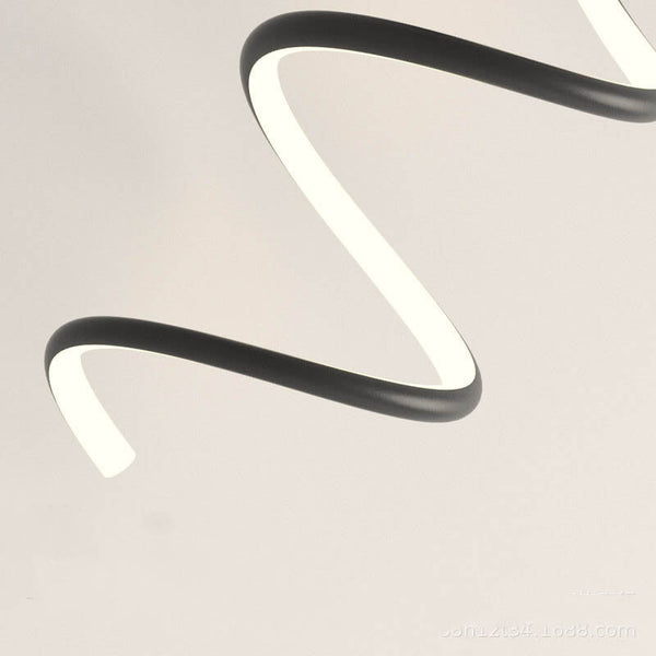 GlowWave - Stram LED Vägglampa med Bågdesign
