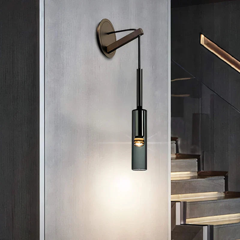 SoleilFumé – Scandinavian Wall Lamp with Smoked Glass
