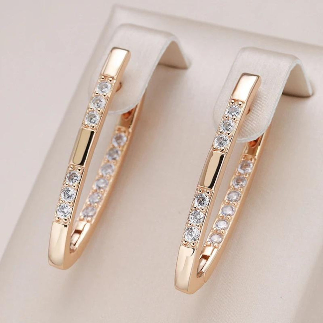 Celeste Earrings – Elegant Zirconia Earrings for Evening Wear