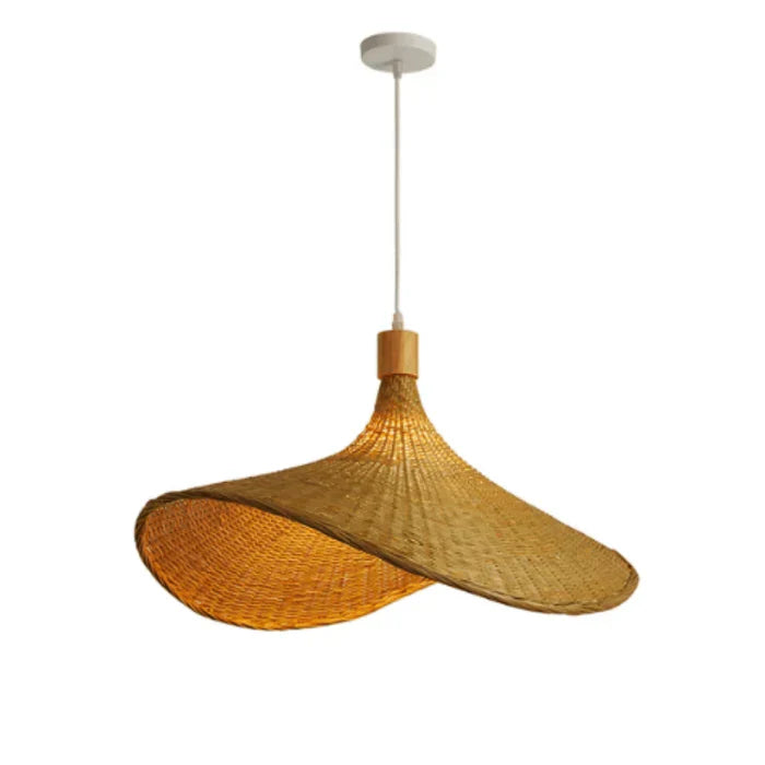 RusticWeave Light – Elegant Rattan Hanging Lamp