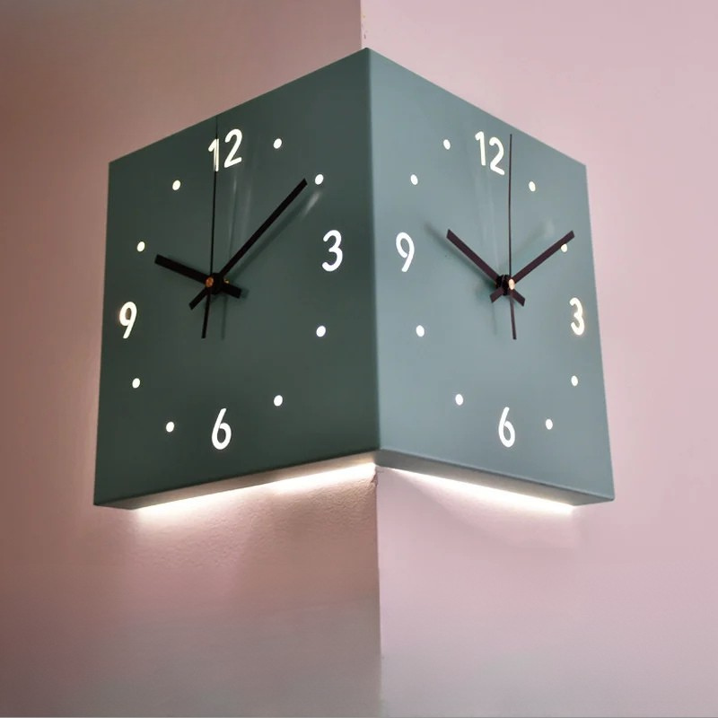 DualEdge Clock - Elegant Wall Clock with Silent Mechanism