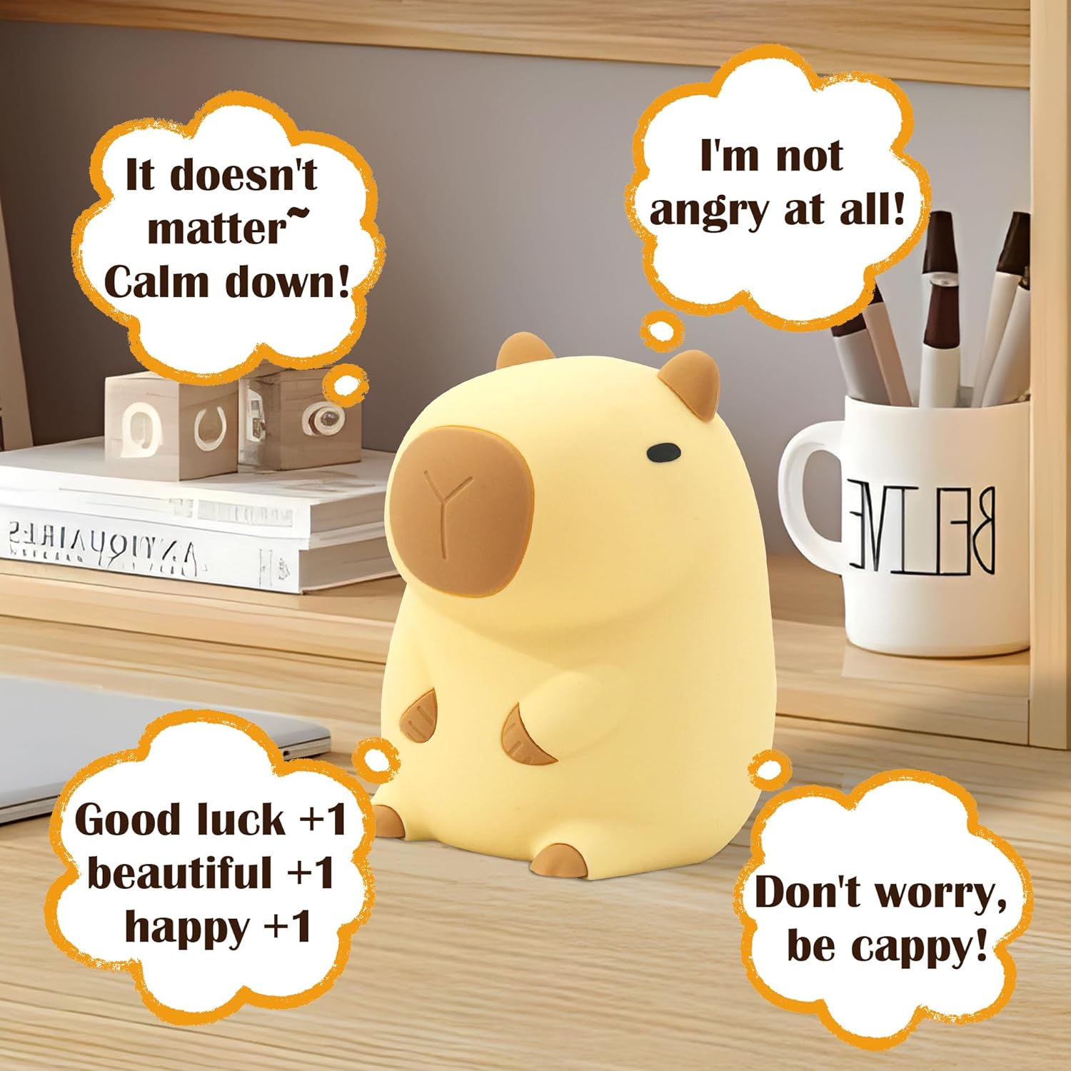 Cute CapySnuggle Night Light - Warm Light in Capybara Design