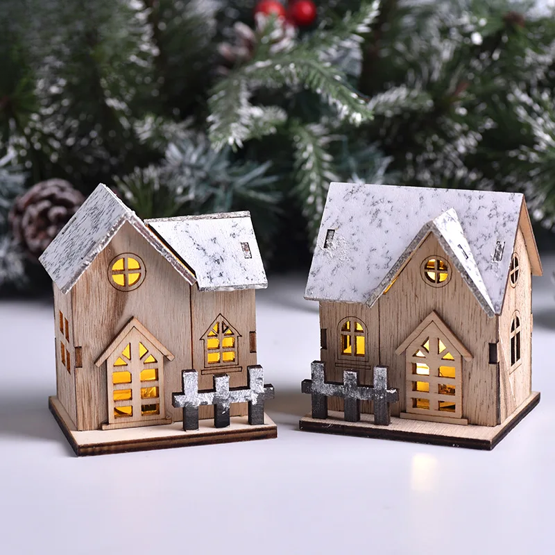 FrostGlitter Jullyktor - Förtrollande Husformad juldekoration för en Magisk Stämning