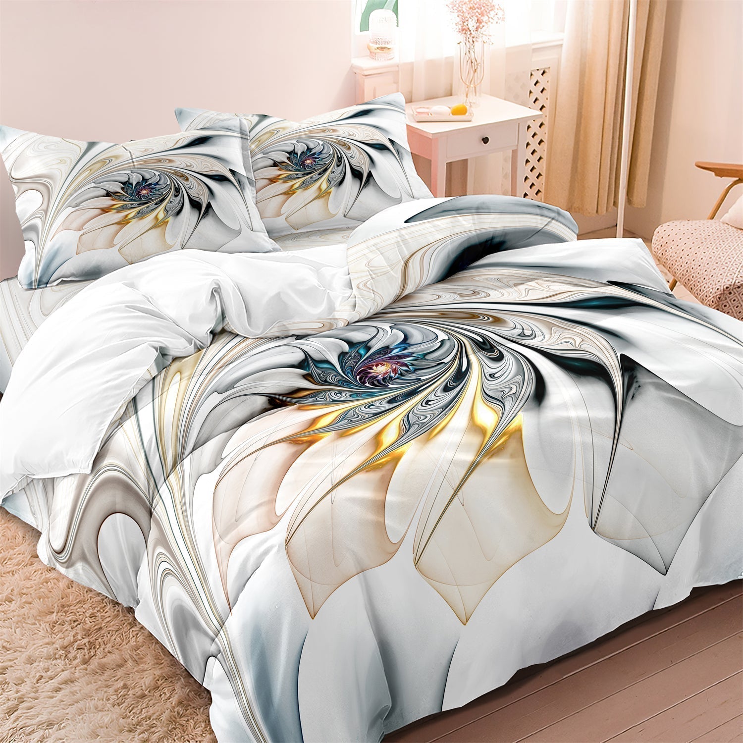 Ultra-Soft Artistic Bedding Set for Vibrant Bedroom Style