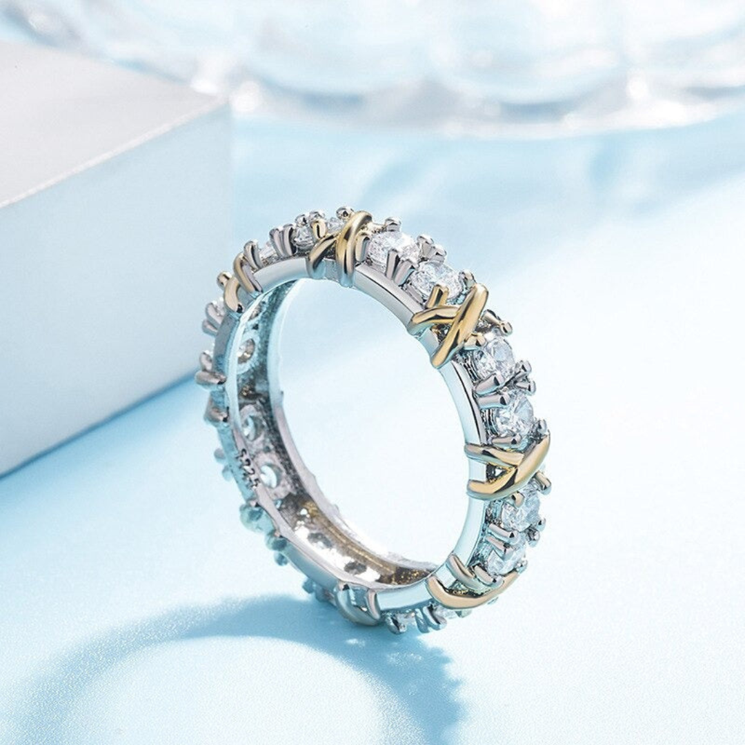 Auryn Ring - Elegant Platinum Cross Jewelry
