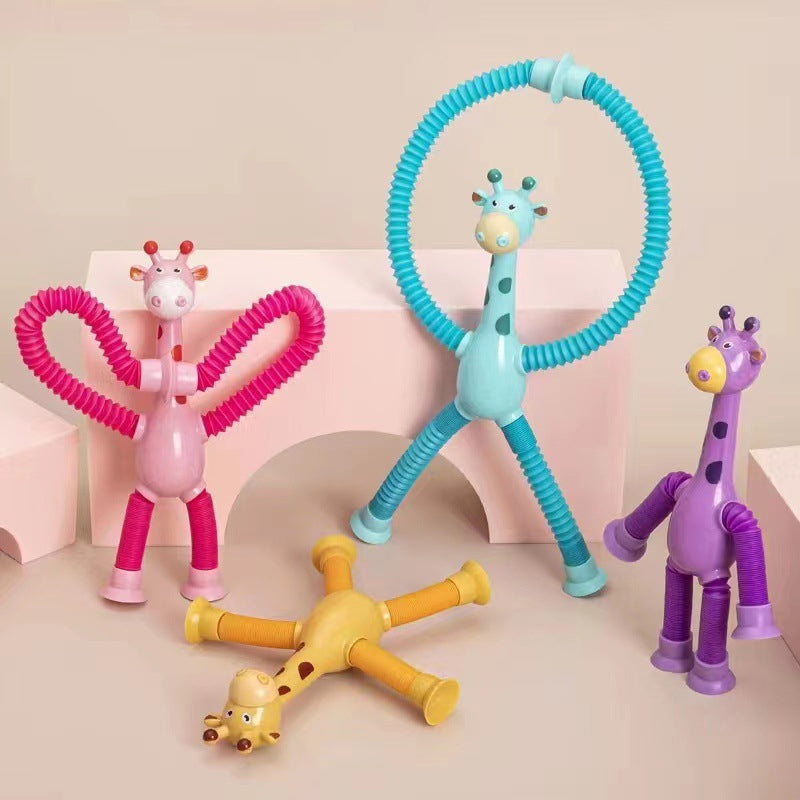 StretchGiraffe - Flexible Suction Cup Toy for Kids