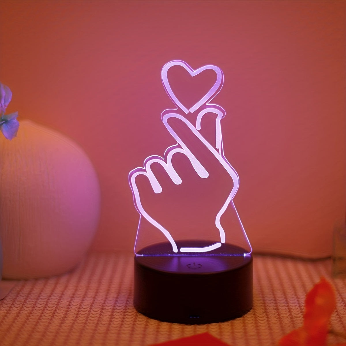 IllumiHeart - Colorful LED night light with touch control