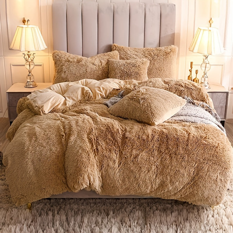 Ultra Plush Plush Bedding Set with Zipper - Luxury &amp; Comfort