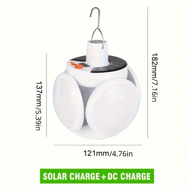 SolarFold Lamp - Portable Rechargeable LED Camping Light