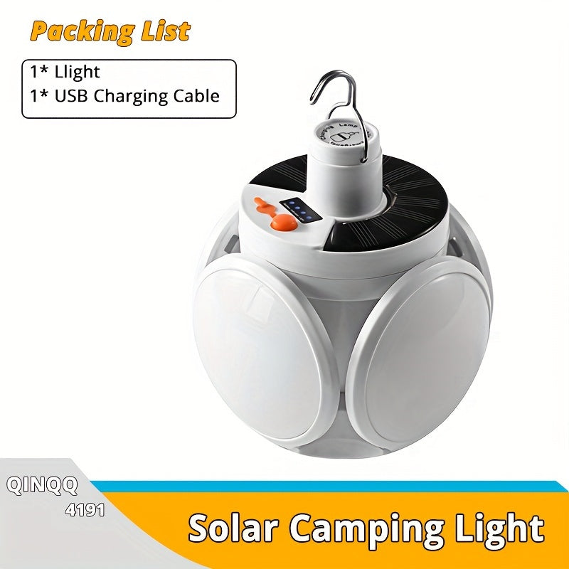 SolarFold Lamp - Portable Rechargeable LED Camping Light