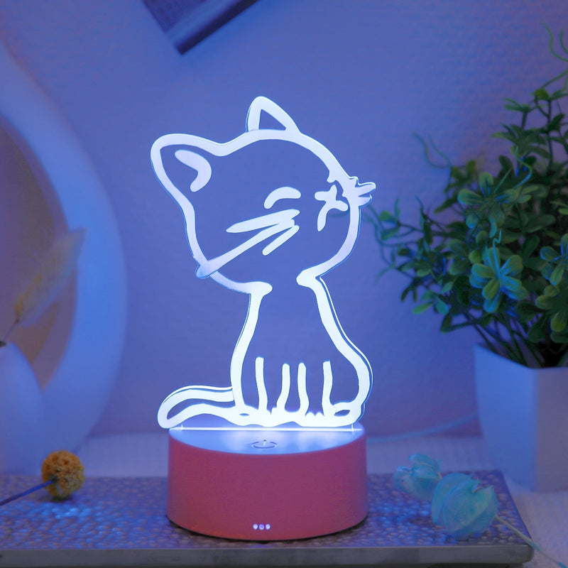 GlowPaw - 3D Touch-Nattlampa för Katter