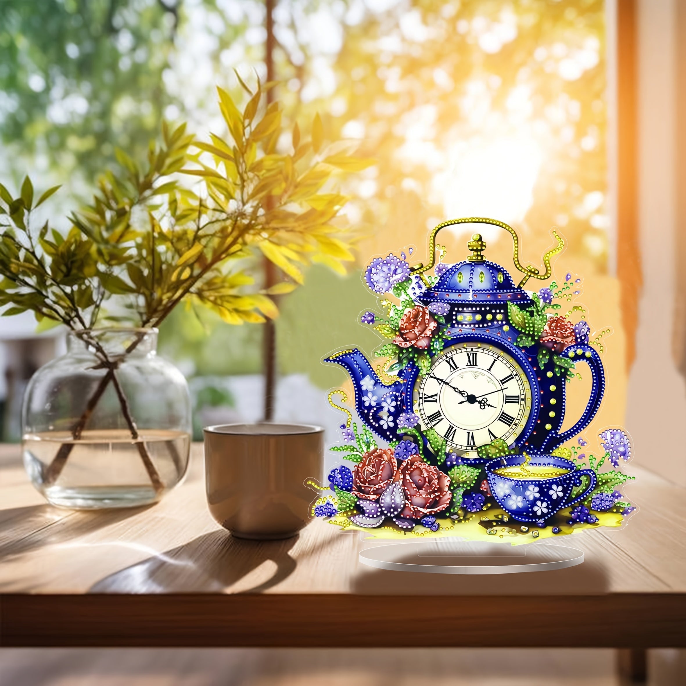DecoClock - Stylish Acrylic Teapot Clock