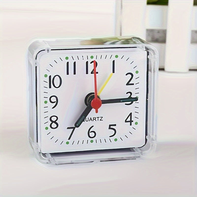 TimeSquare – Minimalist White Alarm Clock for Office &amp; Bedroom