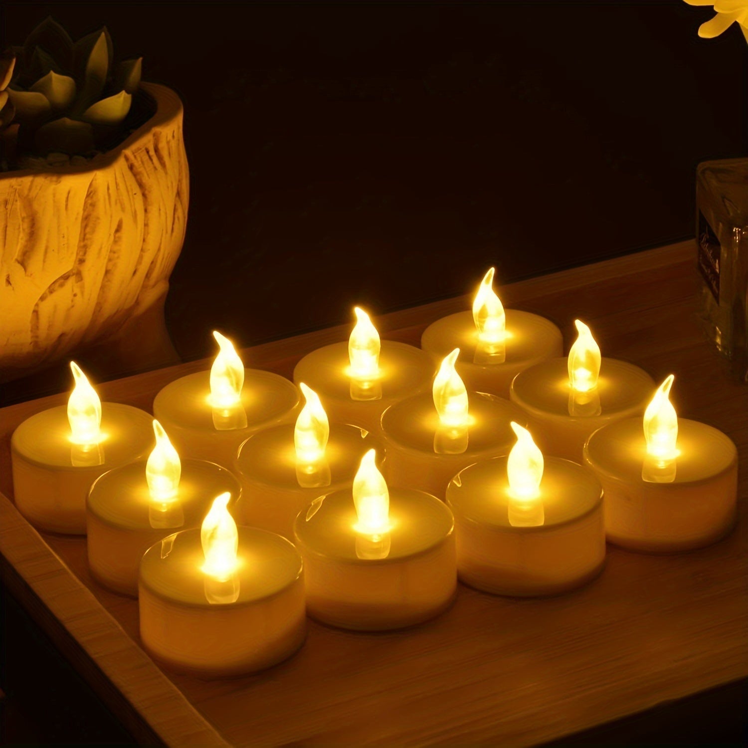 FlameFree LED Tealights – Atmospheric Lighting for All Occasions