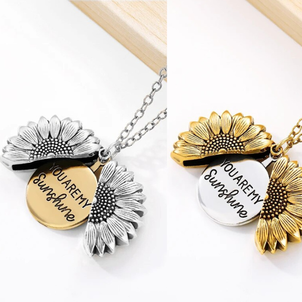 SunBlossom Halsband - Elegant Solros Medaillon