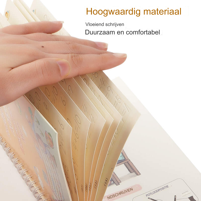 ScribbleJoy Book - Reusable Educational Writing Book for Children