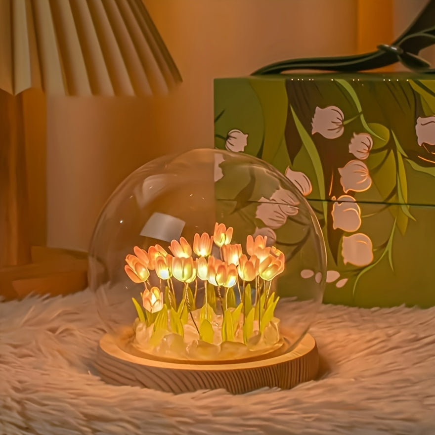 TulipGlow - Unique DIY Tulip Table Lamp Decoration