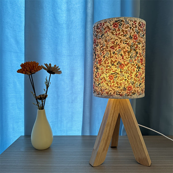 HoutLicht Bordslampa - Minimalistisk Trälampa med USB