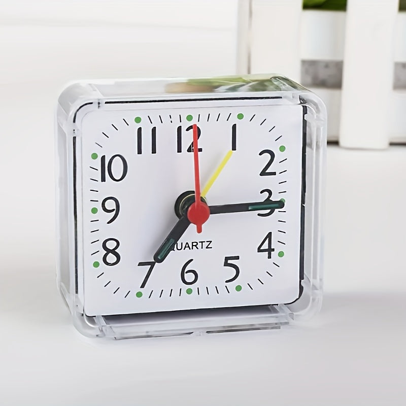 TimeSquare – Minimalist White Alarm Clock for Office &amp; Bedroom