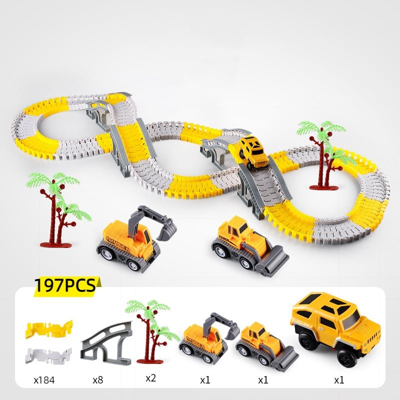 SpeedFlex Track – Flexible Racing Track with LED Vehicles