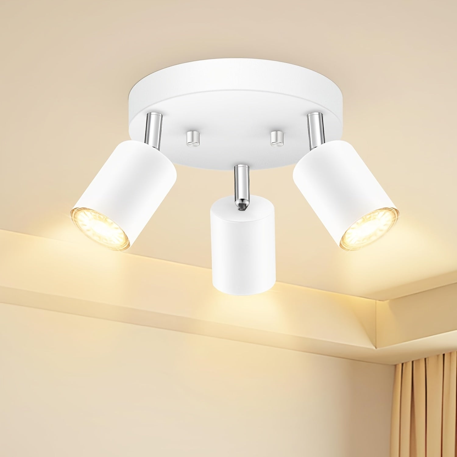 FlexiGlow - Adjustable 3-Light Ceiling Light GU10
