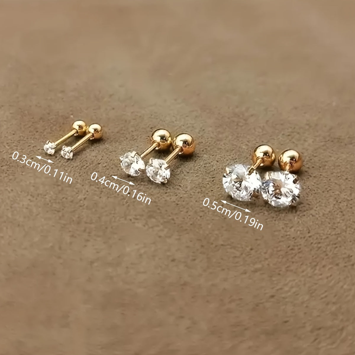 Lumen Sparkle - Timeless Titanium Zirconia Earrings