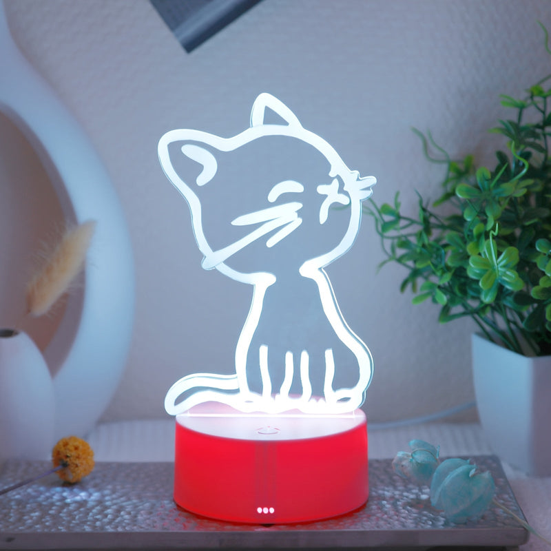GlowPaw - 3D Touch-Nattlampa för Katter