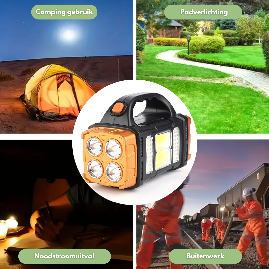 SolarBeam - 3-in-1 Emergency Light with Solar Energy
