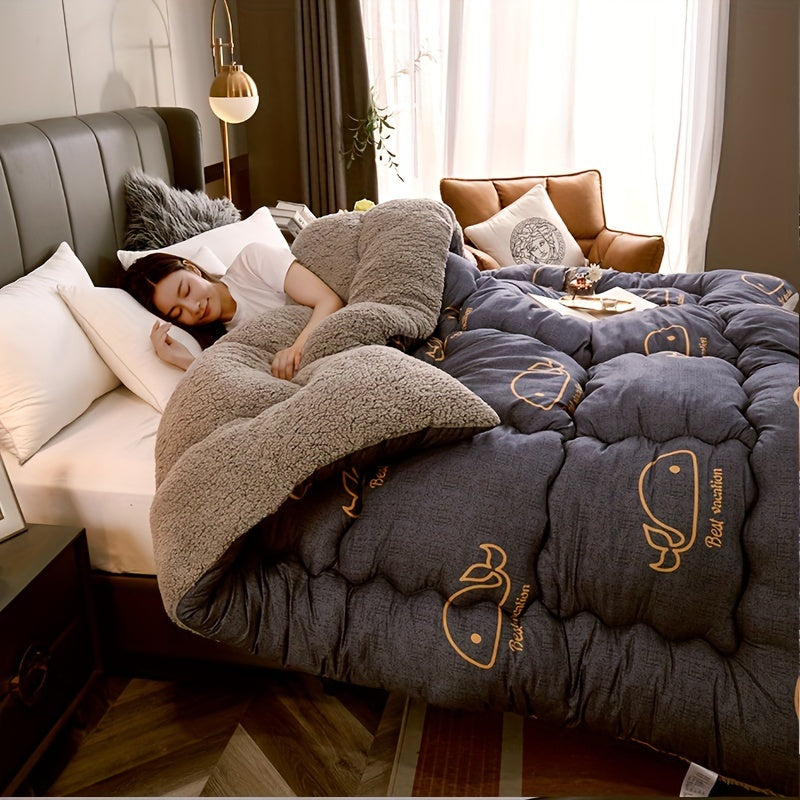 SherpaComfort – Luxurious Fleece Blanket with Cartoon Design
