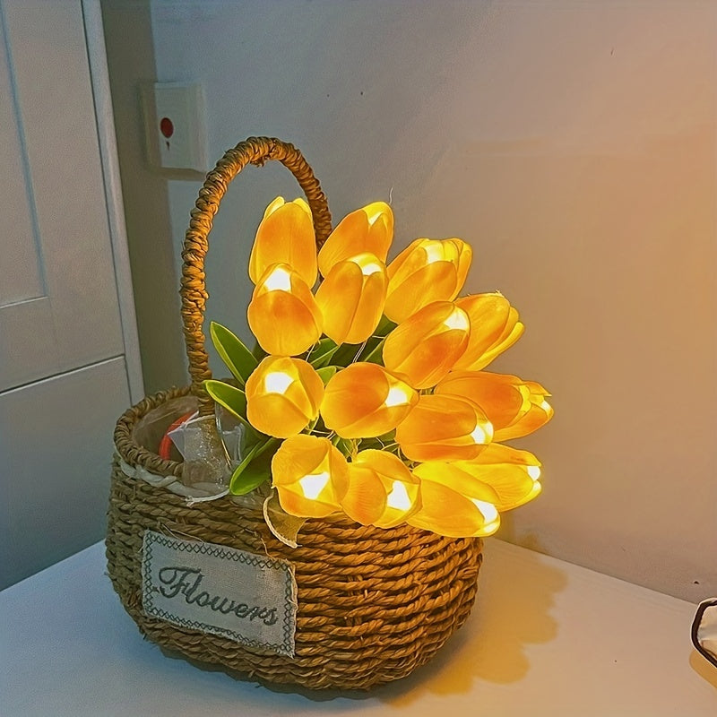 TulipGlow Lamp – LED Flower Night Light for the Room