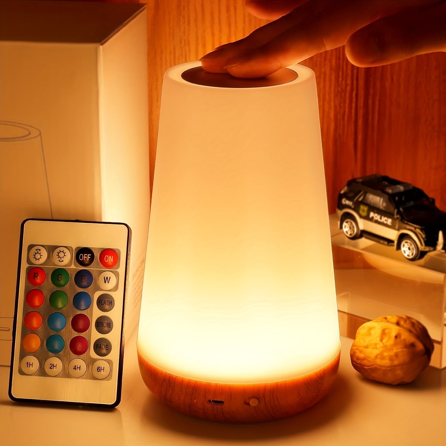 SpaceGlow – Wireless LED Night Light with Timer
