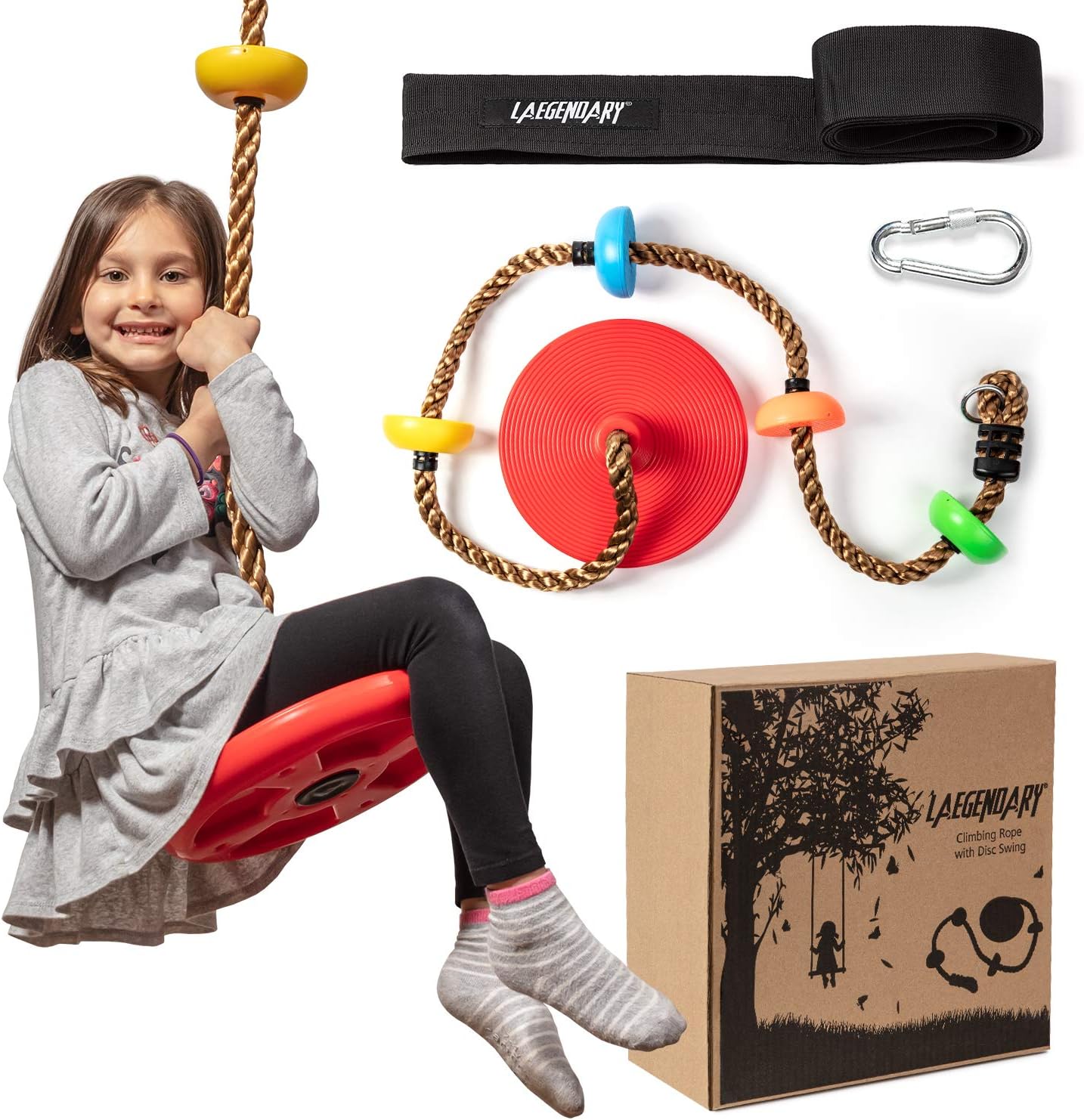 Adventurous Tree Hammock Set - with Climbing Harness and Platforms for Kids