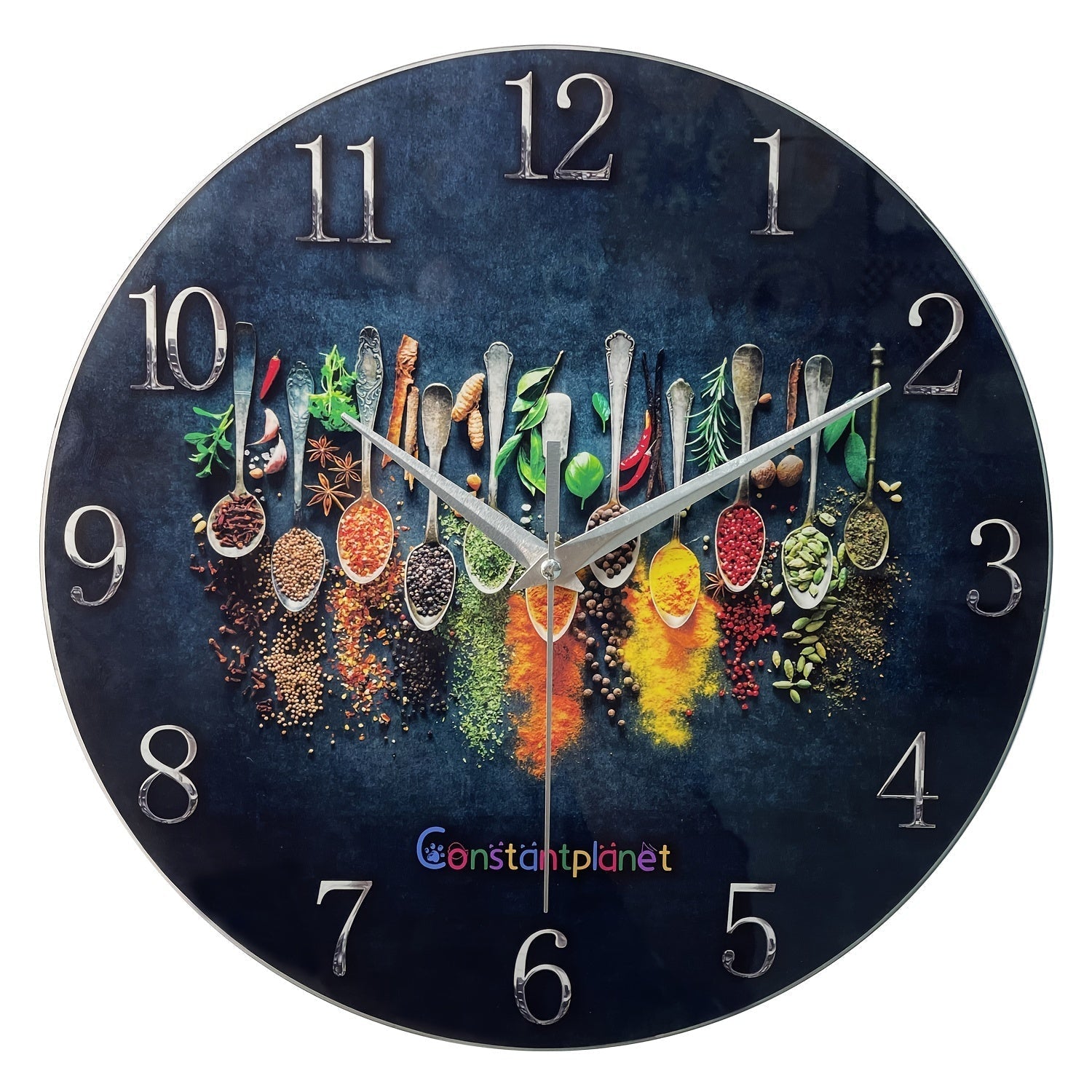 SpiceTime Clock – Luxurious Silent Wall Clock with Spices